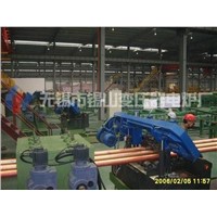 horizontal continuous casting line for copper tube
