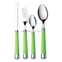 Plastic Handle Cutlery ,Dinner Fork Dinner Spoon Dinner Knife