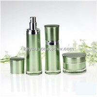 Round Waist Cosmetic Packaging Acrylic Airless Bottle
