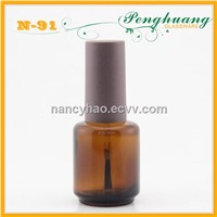 18ml amber nail polish glass bottle