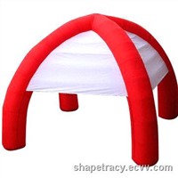 Air inflatable bubble tent