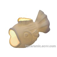 Ceramic Glowing Fish Candle Holder