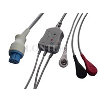 Compatible Datex ECG cable one piece type