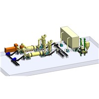 Complete product line with wood pellet mill