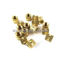 Brass Straight Knurled Insert Nuts/Round Slotted Brass Nuts/