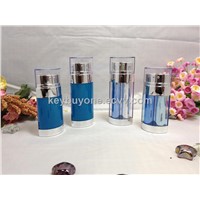Cosmetic Airless Bottle With Two Tube