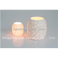 Hand Carving Ceramic Candle Jars,candle lanterns