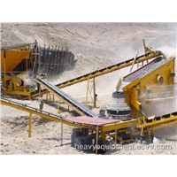 Hard Stone Crushing Production Line Composed by Jaw Crusher and Cone Crusher
