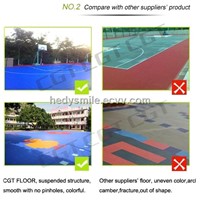 High Quality Modified PP outdoor interlocking basketball sports flooring