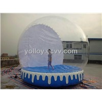 Outdoor Christmas Decoration Human Inflatable Snow Globe