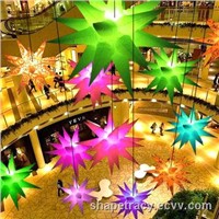 Inflatable lighting star with led