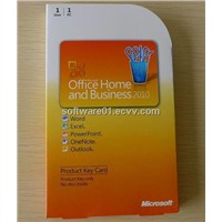 Office Home and Business 2010 Product Key Card PKC Box Package