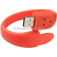 PVC rubber wrist promotion gift usb