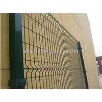Ral6005 5.0mm Wire Metal Welded Fence Panel / Panel Fencing for Road Security