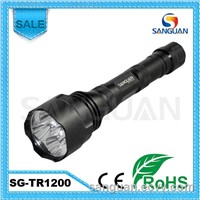 SG-TR1200 fask track hunting flashlight Q5 LED battery rechargeable hunting flashlight