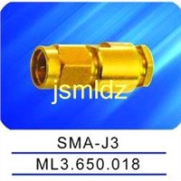 SMA male  connector ,connecting high frequency cable,thread coupling,straight,50ohm impedence