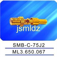 SMB male connector ,crimp style,75ohm impedence,connecting RF cable