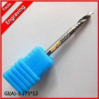 Single Flute CNC Milling Tools, Engraving Cutters, Wood Carving Bits, Drill Blade for Cutting MDF