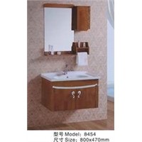Solid wood bathroom cabinet