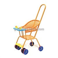 Split Type Baby Stroller made od Pe Rattan