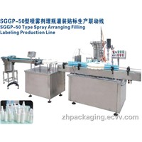 ZHGP-50-Type Spray Bottle Filling and Capping Machine