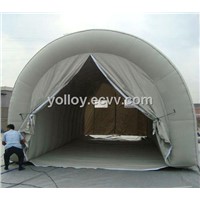 Light Grey Carpas Hinchables Inflatable Garage Tent with Transparent Window
