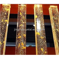polishe glass pillars for home decoration
