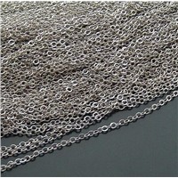 sterling silver cable chain,link chain,silver fine chain
