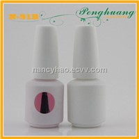 white coated nail polish glass bottle