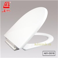 A01-GS18 &amp;quot;Galaxy&amp;quot; Plastic Soft Close Toilet Seat and Cover c/w Easy Click Adjustable Straight Hinge