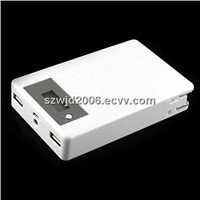 6600mAh External Power bank with Dual USB Charger for Smartphones and Tablet PC