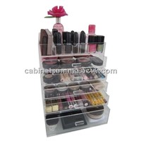Countertop Acrylic Cosmetic Drawer Box Make-Up Display Box