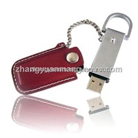 Customized leather portable USB flash drive 1GB/2GB/4GB