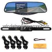 License Plate Car Rearview Camera Bluetooth mirror