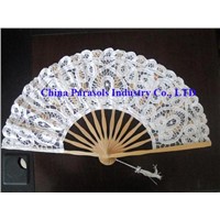 10.6 Inches Bamboo Lace Fans (RH-TH96315-27)