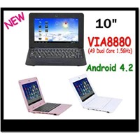 10 inch Android Laptop netbook WIFI RJ45 Ethernet HDMI web camera
