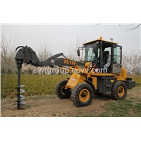 1.2 ton wheel loader with driller