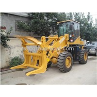 2.8 tons wheel loader with grass catch fork