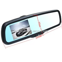 3.5 inches for car rearview mirror, depending on the mirror in the back