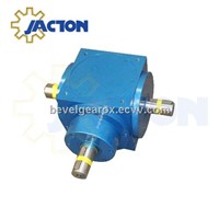 5 to 1 gear ratio box with 1&amp;quot; shafts, 90 degree hollow shaft four way gearbox