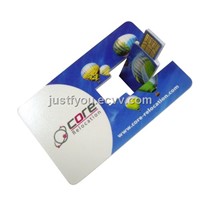 Customized Logo Card Pen Drive USB Disk with High Speed Chip