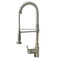 FULLY STAINLESS STEEL pull down spray Kitchen sink faucet mixer basin tap lead free