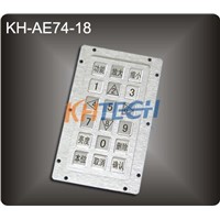 IP65 rated rugged panel-mount metal keyboard