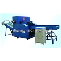 Large power cutting machine for soft fiber and fabrics