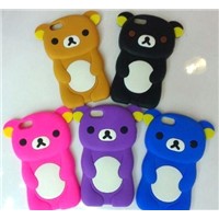 Lovely animal shaped silicone phone cover,cellphone case