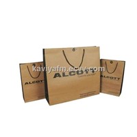 Manufacturer of kraft paper bag with handle for package environmental bag