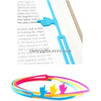 Promotional gifts finger silicone bookmark