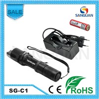 Sanguan Hot Sale Rechargeable Portable LED Flashlight Household Flashlight