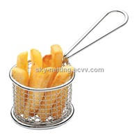 Stainless Steel Wire Mesh Chip Frying Basket
