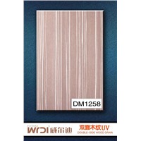 UV coated wood grain board for kitchen cabinet